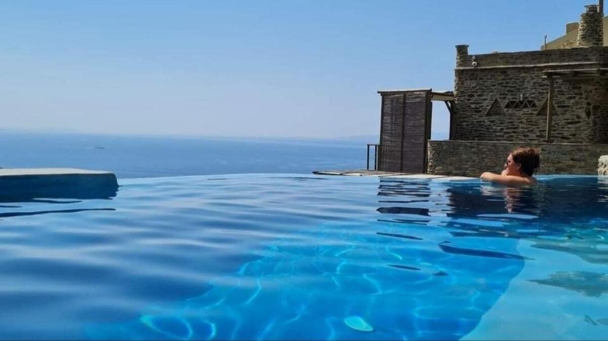 Aegean Castle Andros - Adults Only Aparthotel Agia Eleousa Exteriör bild