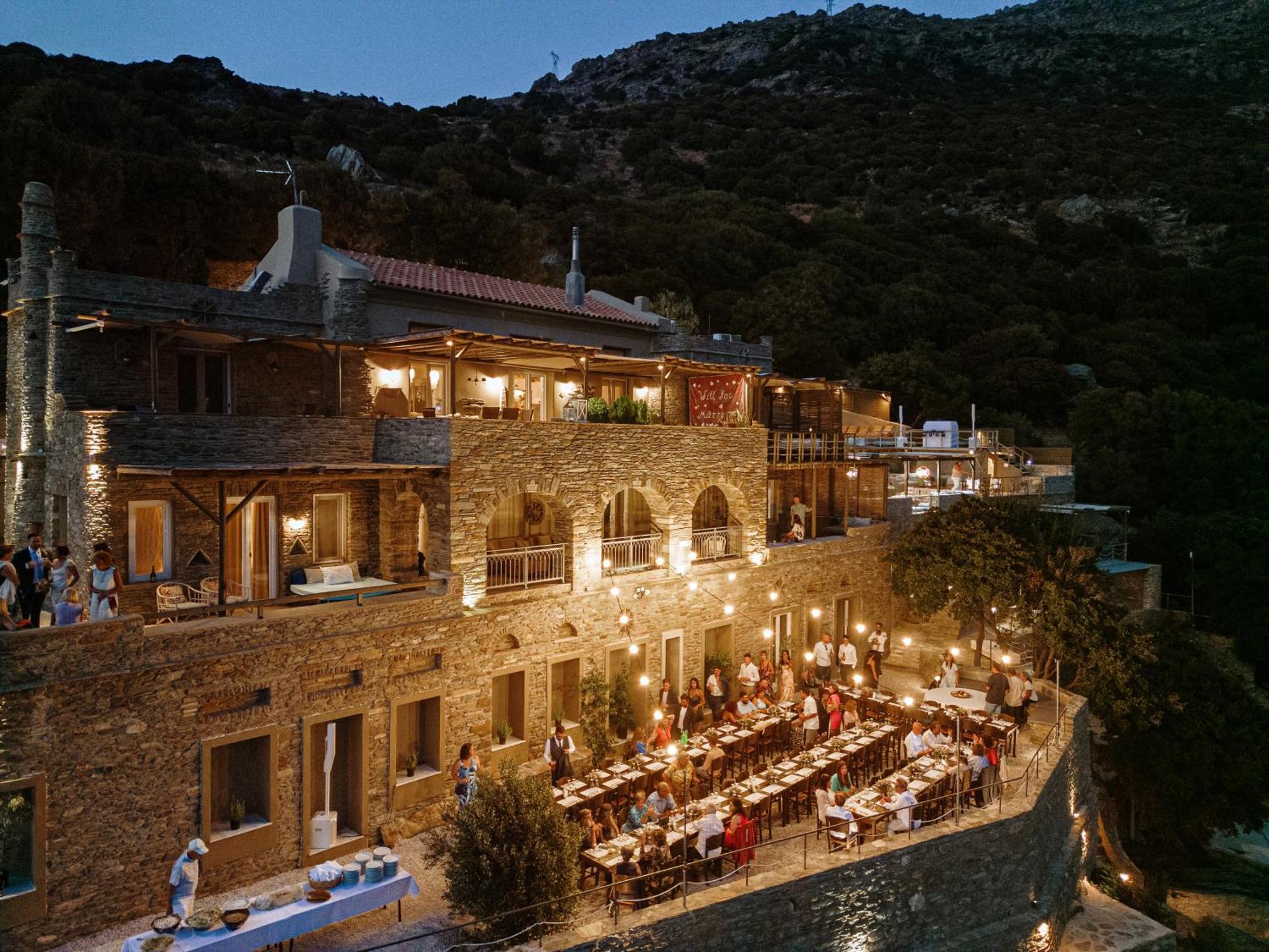 Aegean Castle Andros - Adults Only Aparthotel Agia Eleousa Exteriör bild