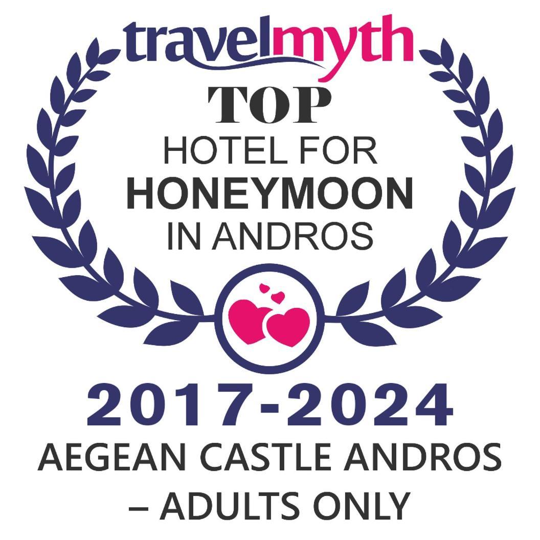 Aegean Castle Andros - Adults Only Aparthotel Agia Eleousa Exteriör bild