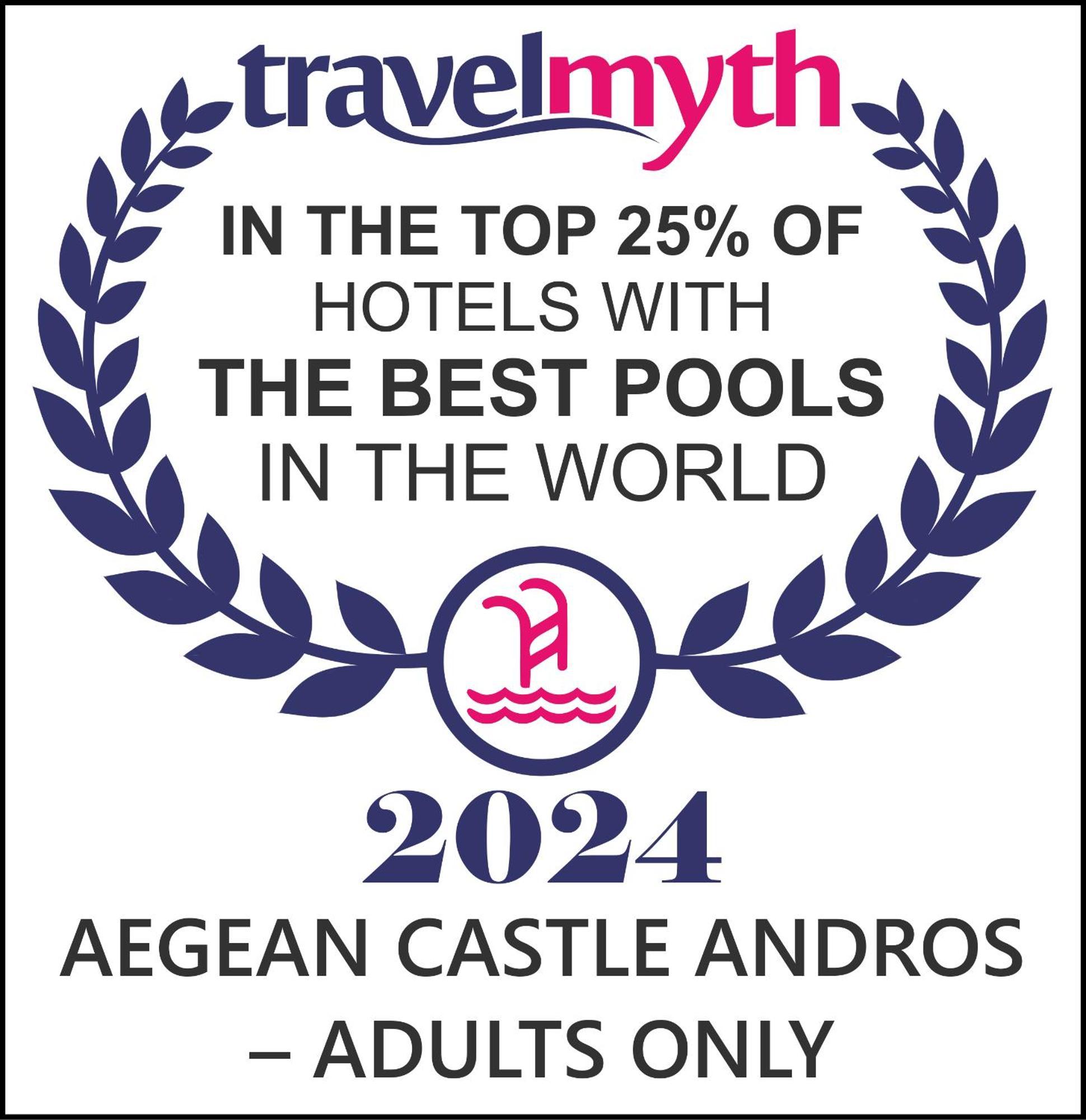 Aegean Castle Andros - Adults Only Aparthotel Agia Eleousa Exteriör bild