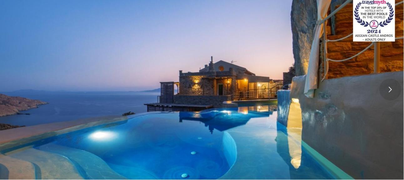Aegean Castle Andros - Adults Only Aparthotel Agia Eleousa Exteriör bild