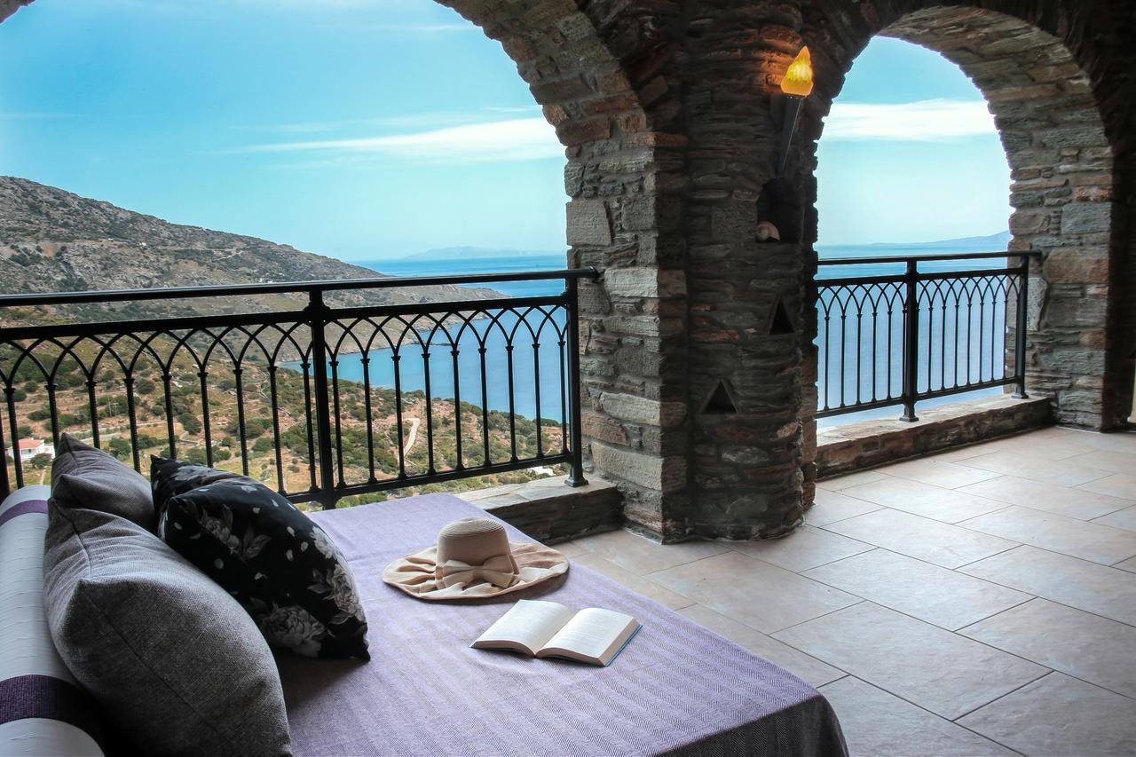 Aegean Castle Andros - Adults Only Aparthotel Agia Eleousa Exteriör bild